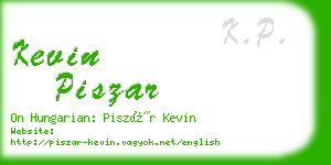 kevin piszar business card